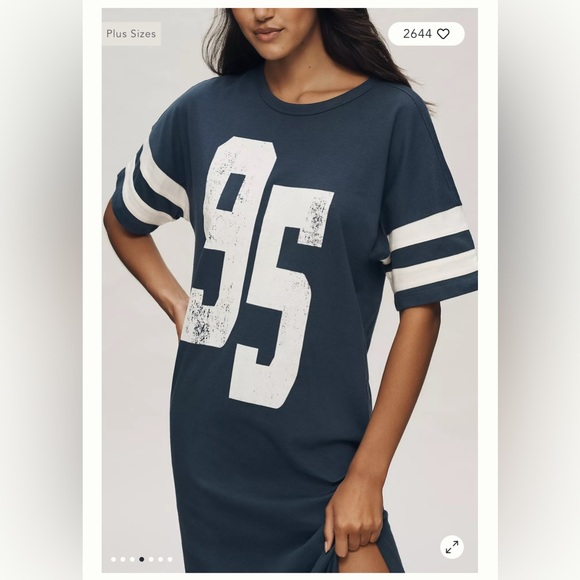 Brand New DAILY PRACTICE GRAPHIC T-SHIRT MIDI DRESS Small - Picture 3 of 4